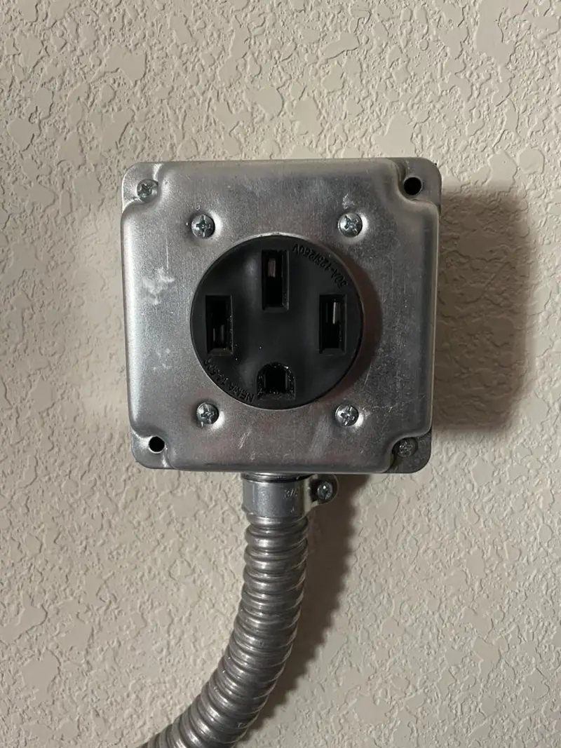 NEMA 14-50 outlet installed for Electrical Panel Upgrade in Gates